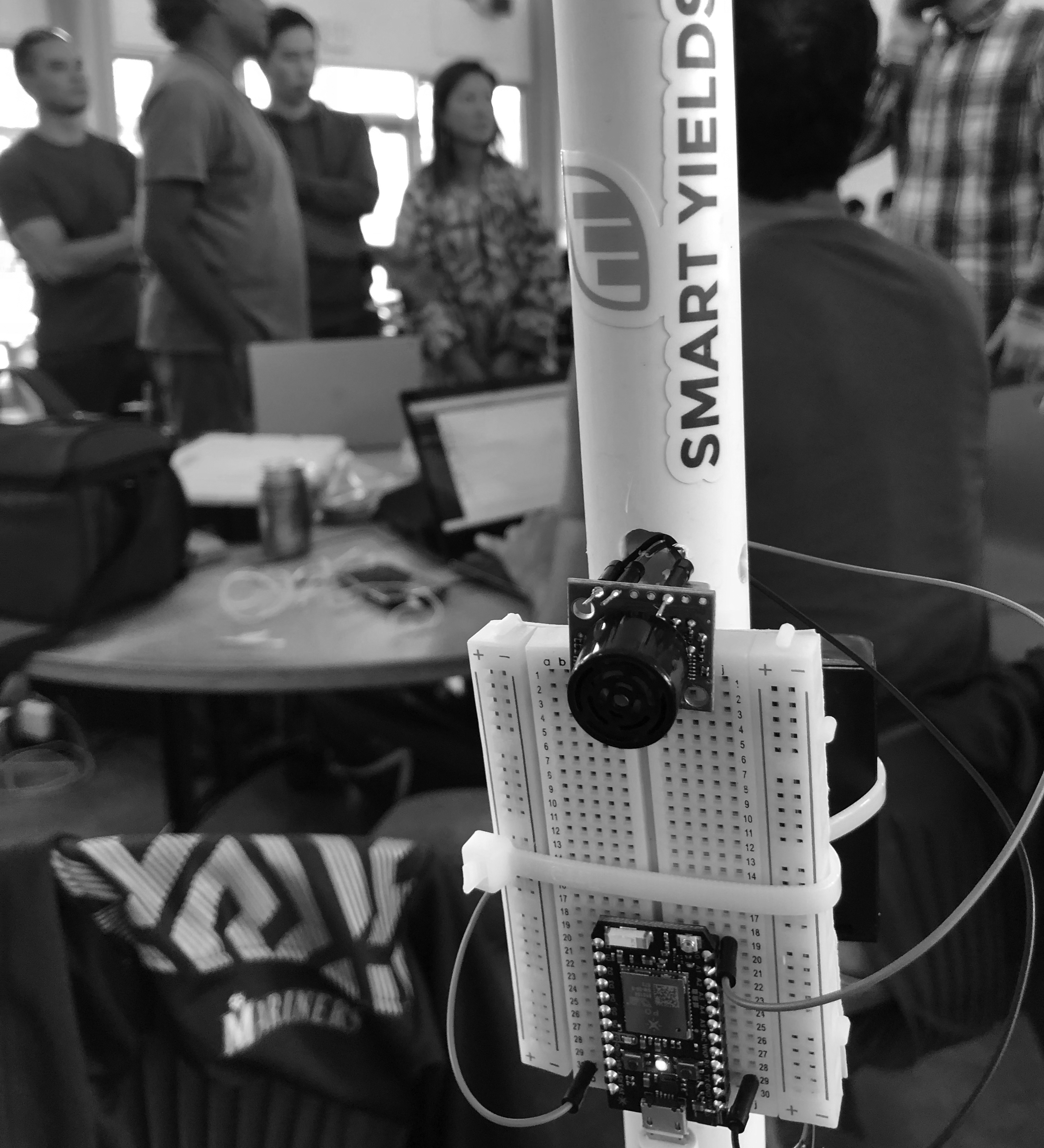 Smart Aina. An IoT project that detects and deters intruders on small-yield farms, and sends alerts that can be monitored via a user dashboard.